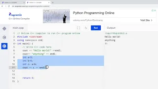 Online C Compiler Programiz