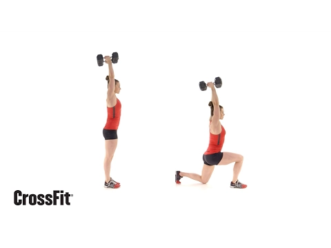 Movement Tip Dumbell Overhead Walking Lunge Lionizer CrossFit