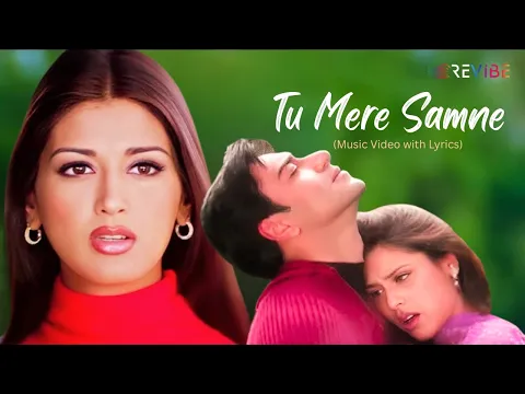 Video Thumbnail: Tu Mere Samne (Official Lyric Video) | Alka Yagnik, Udit Narayan | Ajay, Rani, Sonali | Chori Chori