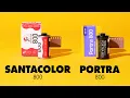 SantaColor 800 vs Portra 800