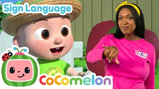 Gardening Song | CoComelon with ASL | 🖐️ Sign Language for Babies 🖐️
