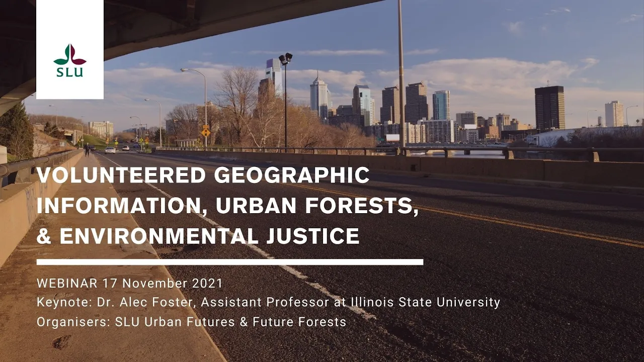Volunteered geographic information, urban forests, & environmental justice