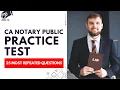Notary Public California Exam Practice Test Study Guide 25 Most Repeated Questions