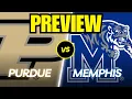Purdue vs. Memphis Game Preview And Predictions!