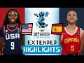 USA takes down Spain in epic Final for 4th gold in a row World Cup Highlights
