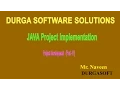 JAVA Project Implementation Project development Part 11 by Mr Naveen