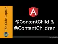 ContentChild and ContentChildren in angular