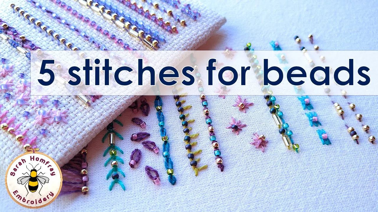 Adding beads to fabric