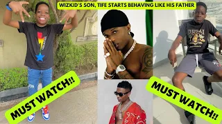 amazing wizkids son tife takes after him behaves exactly like him
