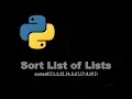 Sort List of Lists