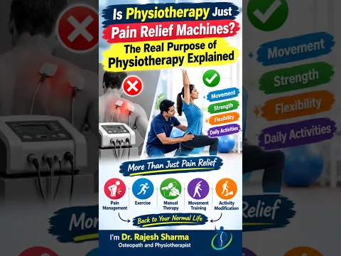 Is Physiotherapy Just Pain Relief Machines? | The Real Purpose of Physiotherapy Explained #shorts