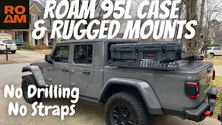 Roam Adventure Case - 95L Rugged Camping Cargo Box with Review Roam Organizer Lid