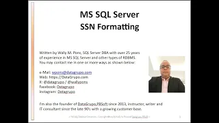 MS SQL Server SSN Formatting