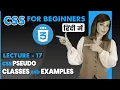 17 CSS Pseudo classes Tutorial CSS Tutorial in hindi CSS