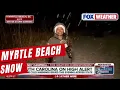 Snow Starts Accumulating On Myrtle Beach In South Carolina