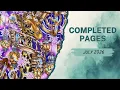 My July 2026 Completed Pages August 2026 Coloring Plans