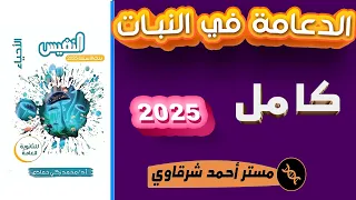 حل كتاب النفيس احياء 3ث 2025 الدعامه فى النبات الفصل الاول الدرس الاول 