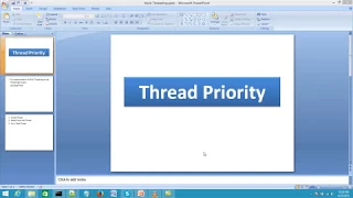 Java Programming in Part 41 Thread Priority