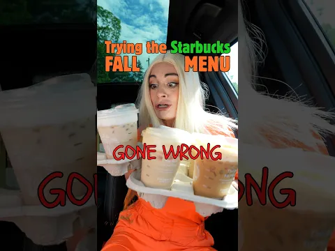 Trying the Starbucks Fall Menu Gone Wrong