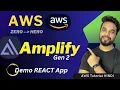 AWS Amplify Gen2 Tutorial for Beginners Build Static Websites React Apps HINDI