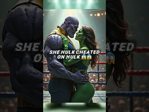 She Hulk cheated on Hulk with Thanos; Hulk Vs Thanos who wins???!!#hulk #shortvideo #shorts #shehulk