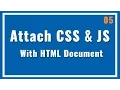 Attach JS and CSS Files with HTML Files Advance HTML in Hindi