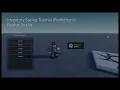Basic Inventory Saving Tutorial ProfileStore Roblox Studio