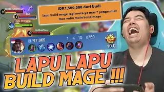 DI CHALLENGE LAPU-LAPU BUILD MAGE TAPI MALAH DAPET MVP !!! #MLBB