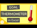 How to Make a Goal Thermometer in Excel - Tutorial