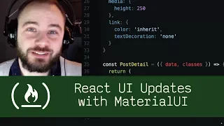 React UI Updates with MaterialUI P5D30 - Live Coding with Jesse
