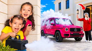 احترقت السيارة الجديدة 😱 ماما خافت كتير😨 مقلب بماما😂