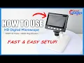 How to Use Setup 1080P Digital Microscope