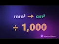 mm3 to cm3 It s 1 000 Not 10