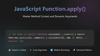 JavaScript Function Apply Explained Context Binding Method Borrowing More