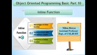 OOP with C Basic Part 10 Bangla Tutorial Inline function