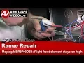 Maytag Stove Repair - Surface Element Stays On High