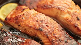 سلمون مشوي بالفرن رهيب بتتبيله رائعه 