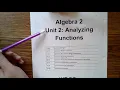 Algebra 2 Unit 2 Lesson 4