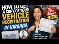 How to get a copy of your vehicle registration in Virginia