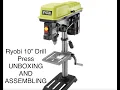 Ryobi Drill Press 10in unboxing and assembling