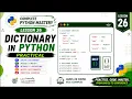 Python Dictionary Practical Operations Methods Nested Dictionary Lesson 26