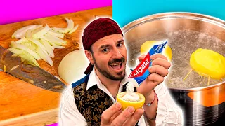 Desmintiendo LIFE HACK de COMIDA 20! 🔥 ESTO NO VALE PARA NADA!