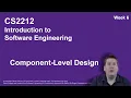 CS2212 Component-Level Design