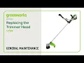 String Trimmer General Maintenance - Replacing the Trimmer Head S-Type Trimmer Head