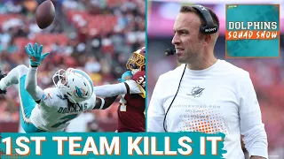DOLPHINS SQUAD SHOW Miami Dolphins Starters SHINE Backups COLLAPSE in 20-7 Loss to Commanders
