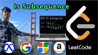 LeetCode 392 Is Subsequence Python Two-Pointers in One Pass AlgoYogi