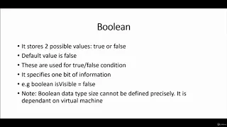 Tutorial 8 - Java DataType Boolean