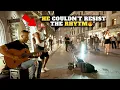 Download Lagu “He Couldn’t Resist the Rhythm | CALM DOWN– Spanish Guitar Street Cover”