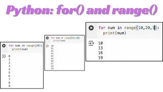 Python Lesson 27 range in a for-loop