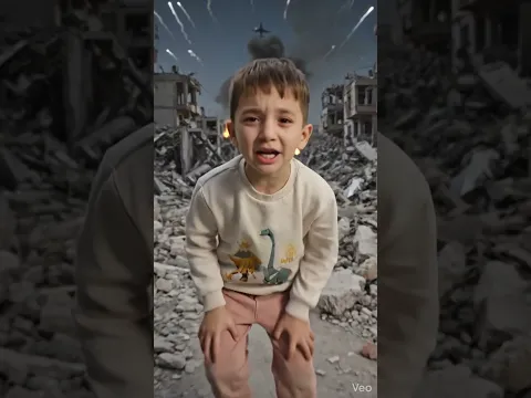 Dünyada Savaş İstemiyoruz – Yıkılan Şehirde Bir Çocuğun Çığlığı